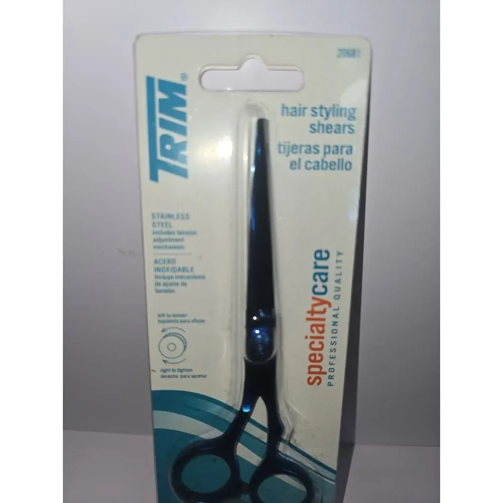 TRIM Hair Styling Precision Cutting Stainless Steel Scissors/ Shears - BLUE